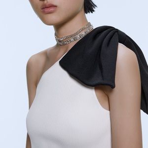 🆕 One Shoulder Tank with Bow